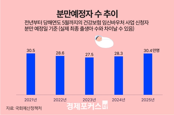올해 분만 예정자 30만4000명…30대가 주도